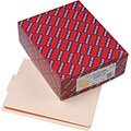 Smead SHELF-MASTER® Reinforced End Tab File Folder, Straight Cut, Letter Size, Manila, 100/Box (2413