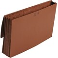 Smead Wallet, 3-1/2 Expansion, Flap with Cloth Tie Closure, Legal Size, Redrope, EA (71055)