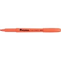 Universal® Pocket Clip Highlighter; Chisel Tip, Fluorescent Orange Ink, 12/Pack