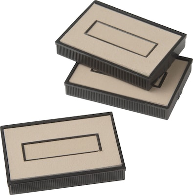 Offistamp Double Blank Dry Replacement Stamp Pads, 3/Pack (034515)