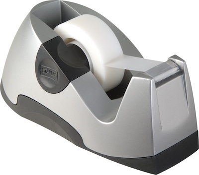Staples® Executive Desktop Tape Dispenser, Silver (13566-US)