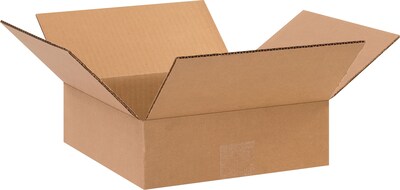 SI Products 10 x 10 x 3 Shipping Boxes, 32 ECT, Kraft, 25/Bundle (BS101003)