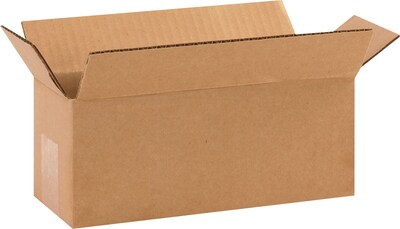 10 x 4 x 4 Shipping Boxes, 32 ECT, Brown, 25/Bundle (1044)