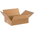 3Hx10Wx12L Single-Wall Flat Corrugated Boxes; Brown, 25 Boxes/Bundle