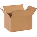 14Lx10Wx8H(D) Single-Wall Corrugated Boxes; Brown, 25 Boxes/Bundle