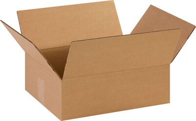14 x 11 x 4.5 Shipping Boxes, 32 ECT, Brown, 25/Bundle (14114)