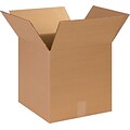 14Lx14Wx14H(D) Single-Wall Cube Corrugated Boxes; Brown, 25 Boxes/Bundle