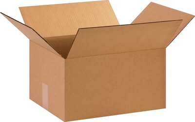 15 x 12 x 8 Shipping Boxes, 32 ECT, Brown, 25/Bundle (15128)