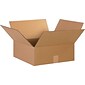 SI Products 15" x 15" x 6" Shipping Boxes, 32 ECT, Kraft, 25/Bundle (BS151506)