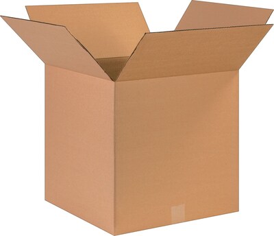SI Products 17 x 17 x 17 Shipping Boxes, 32 ECT, Kraft, 25/Bundle (BS171717)