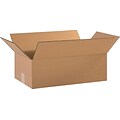 18Lx10Wx6H(D) Single-Wall Corrugated Boxes; Brown, 25 Boxes/Bundle