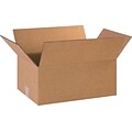 18Lx12Wx8H(D) Single-Wall Corrugated Boxes; Brown, 25 Boxes/Bundle