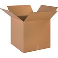 18Lx18Wx18H(D) Single-Wall Cube Corrugated Boxes; Brown, 20 Boxes/Bundle