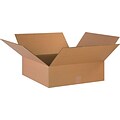 18Lx18Wx6H(D) Single-Wall Flat Corrugated Boxes; Brown, 20 Boxes/Bundle