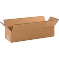 18Lx6Wx4H(D) Single-Wall Long Corrugated Boxes; Brown, 25 Boxes/Bundle