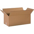 20Lx10Wx8H(D) Single-Wall Long Corrugated Boxes; Brown, 20 Boxes/Bundle