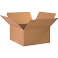 20Lx20Wx10H(D) Single-Wall Corrugated Boxes; Brown, 15 Boxes/Bundle