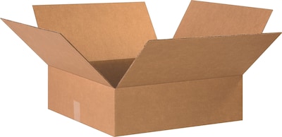 20 x 20 x 6 Shipping Boxes, 32 ECT, Brown, 15/Bundle (20206)