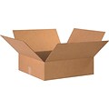 20Lx20Wx6H(D) Single-Wall Flat Corrugated Boxes; Brown, 15 Boxes/Bundle