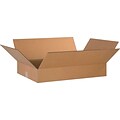 24Lx16Wx4H(D) Single-Wall Flat Corrugated Boxes; Brown, 25 Boxes/Bundle