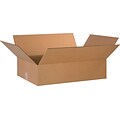 24Lx16Wx6H(D) Single-Wall Flat Corrugated Boxes; Brown, 20 Boxes/Bundle