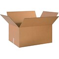 24Lx18Wx12H(D) Single-Wall Corrugated Boxes; Brown, 10 Boxes/Bundle