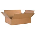 24Lx18Wx6H(D) Single-Wall Flat Corrugated Boxes; Brown, 20 Boxes/Bundle