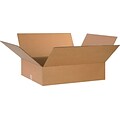24Lx20Wx6H(D) Single-Wall Flat Corrugated Boxes; Brown, 20 Boxes/Bundle