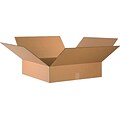 24Lx24Wx6H(D) Single-Wall Flat Corrugated Boxes; Brown, 10 Boxes/Bundle