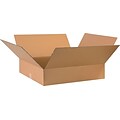 28Lx24Wx6H(D) Single-Wall Flat Corrugated Boxes; Brown, 10 Boxes/Bundle