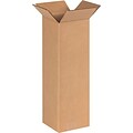 6Lx6Wx18H(D) Single-Wall Tall Corrugated Boxes; Brown, 25 Boxes/Bundle