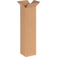 6 x 6 x 24 Shipping Boxes, 32 ECT, Brown, 25/Bundle (6624)