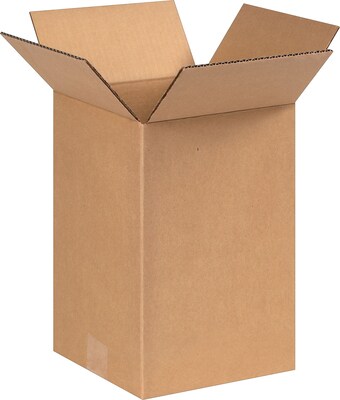 8 x 8 x 12 Shipping Boxes, 32 ECT, Brown, 25/Pack (8812)