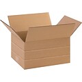 24Lx12Wx6H(D) Single-Wall Multi-Depth Corrugated Boxes; Brown, 20 Boxes/Bundle