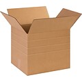 SI Products 20 x 20 x 20 Multi-Depth Shipping Boxes, 32 ECT, Kraft, 10/Bundle (MD202020)