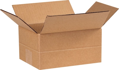 8 x 6 x 4 Multi-Depth Shipping Boxes, Brown, 25/Bundle (MD864)