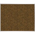 Best-Rite Blue Splash Cork Bulletin Board, Aluminum Trim Frame, 5 x 4