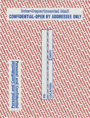 Staples® 10 x 13 Personal & Confidential Inter-Departmental Envelopes, 100/Box