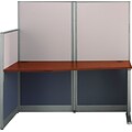Bush Business Furniture Office in an Hour 65W x 33D Straight Workstation, Hansen Cherry, Installed (WC36492-03KFA)