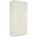 Alera Fixed Shelf Storage Cabinet, Putty, 4-Shelf, 36W x 18D x 72H (ALECM7218PY)