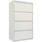 Alera 5000 Series Lateral File/Storage Cabinet, 4-Drawer, Letter/Legal, Light Gray, 54"H x 30"W x 19 1/4"D