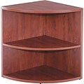 Alera™ Valencia Series Workstations in Medium Cherry; 2-Shelf Lower End Cap Bookcase