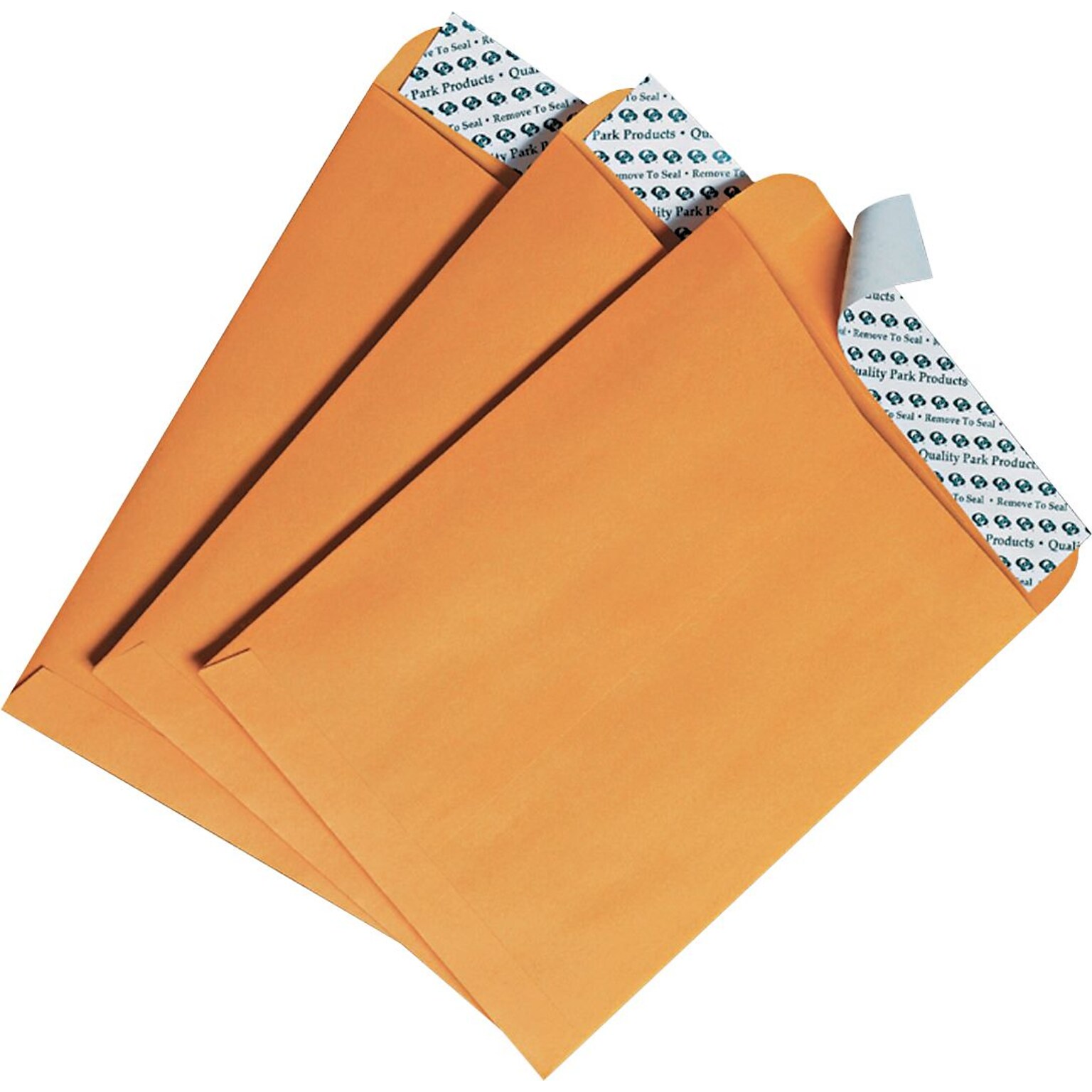 Quality Park Redi-Strip Self Seal Catalog Envelope, 6 x 9, Kraft, 100/Box (44162)