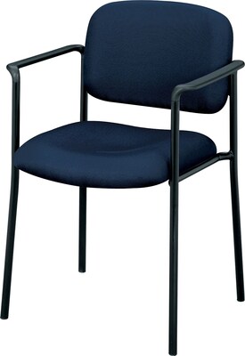 HON Scatter Fabric Stacking Guest Chair, Fixed Arms, Navy (BSXVL616VA90)