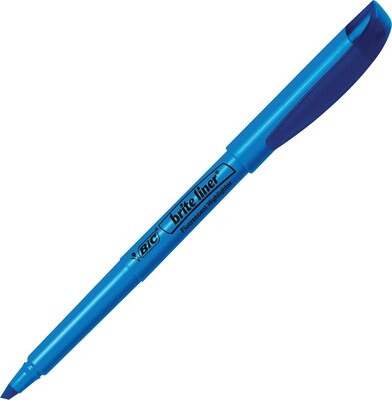 BIC Brite Liner Stick Highlighter, Chisel Tip, Blue, 216/Carton (BIC-BL11BE)