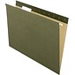 Pendaflex Earthwise Recycled Hanging File Folder, 3/4 Expansion, 5-Tab, Letter Size, Green, 25/Box (74517)