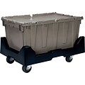 Quantum Storage Systems 12.25 Gallon Plastic Totes with Attached Lids