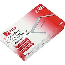 ACCO® 2 Economy Prong Fasteners, Base Only, Tin Coat, 100/Box (12993)