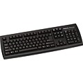 Fellowes 104 Basic With Microban Protection Wired Keyboard, Black (9892901)
