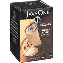 JavaOne French Roast Coffee Packet, Dark Roast, 3 oz., 14/Box (JTC30806)